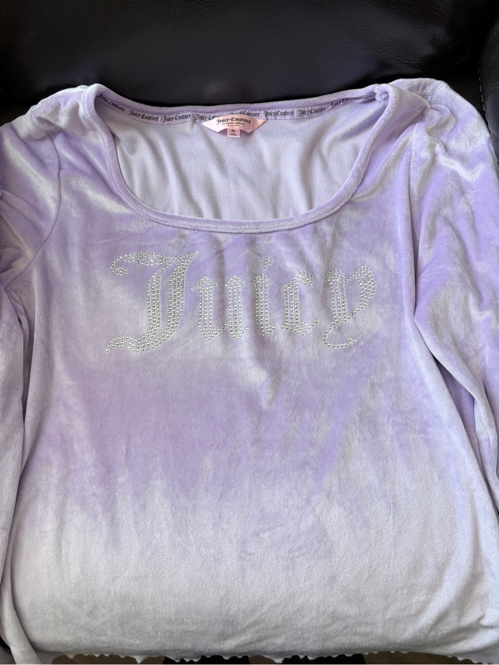 Juicy Couture Lavender Velour Crystal Logo Lounge set or Pj’s